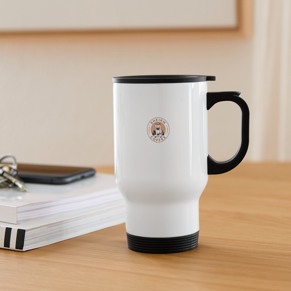 Sheikh coffee Travel Mug - white