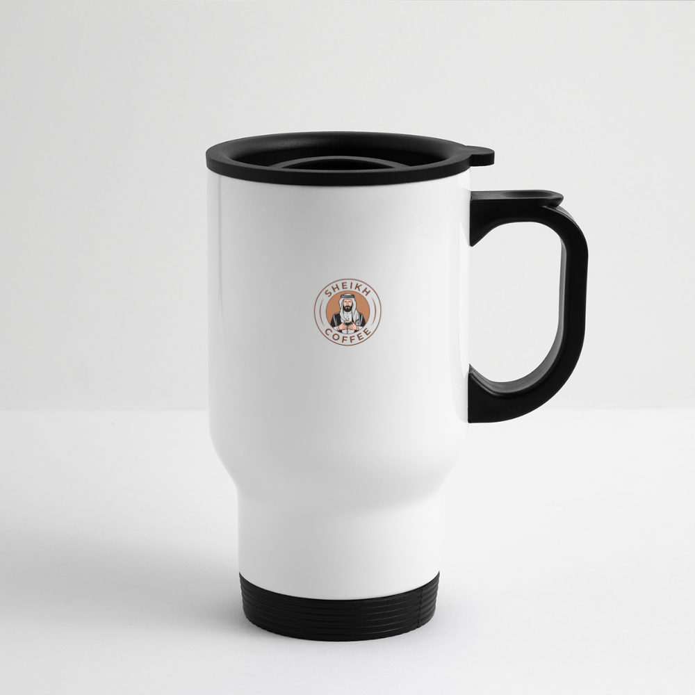 Sheikh coffee Travel Mug - white